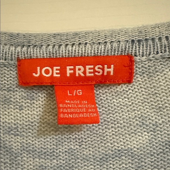 Joe Fresh Heathered Blue V-Neck Tee - Picture 3 of 5